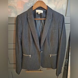 Calvin Klein Women's Gray Blazer